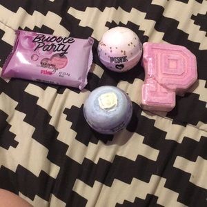 Pink Victoria secret bath bombs!